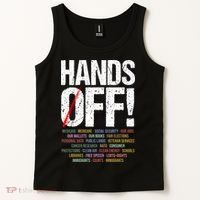 Hands Off Protest Tank Top thumb 2