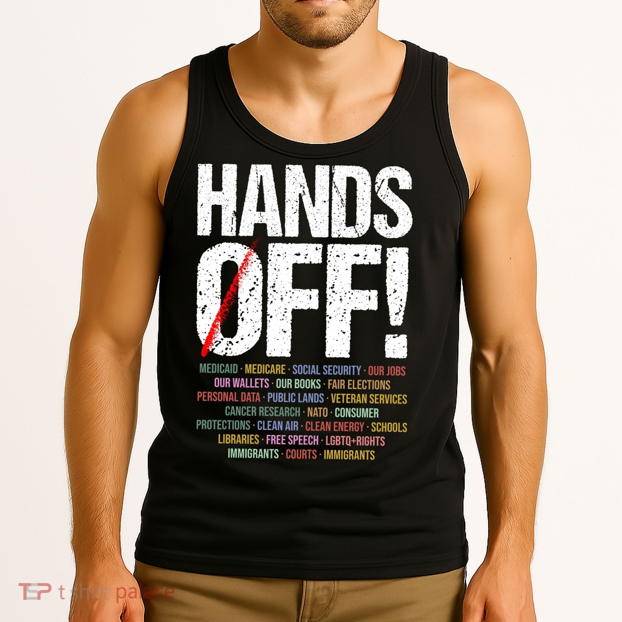 Hands Off Protest Tank Top