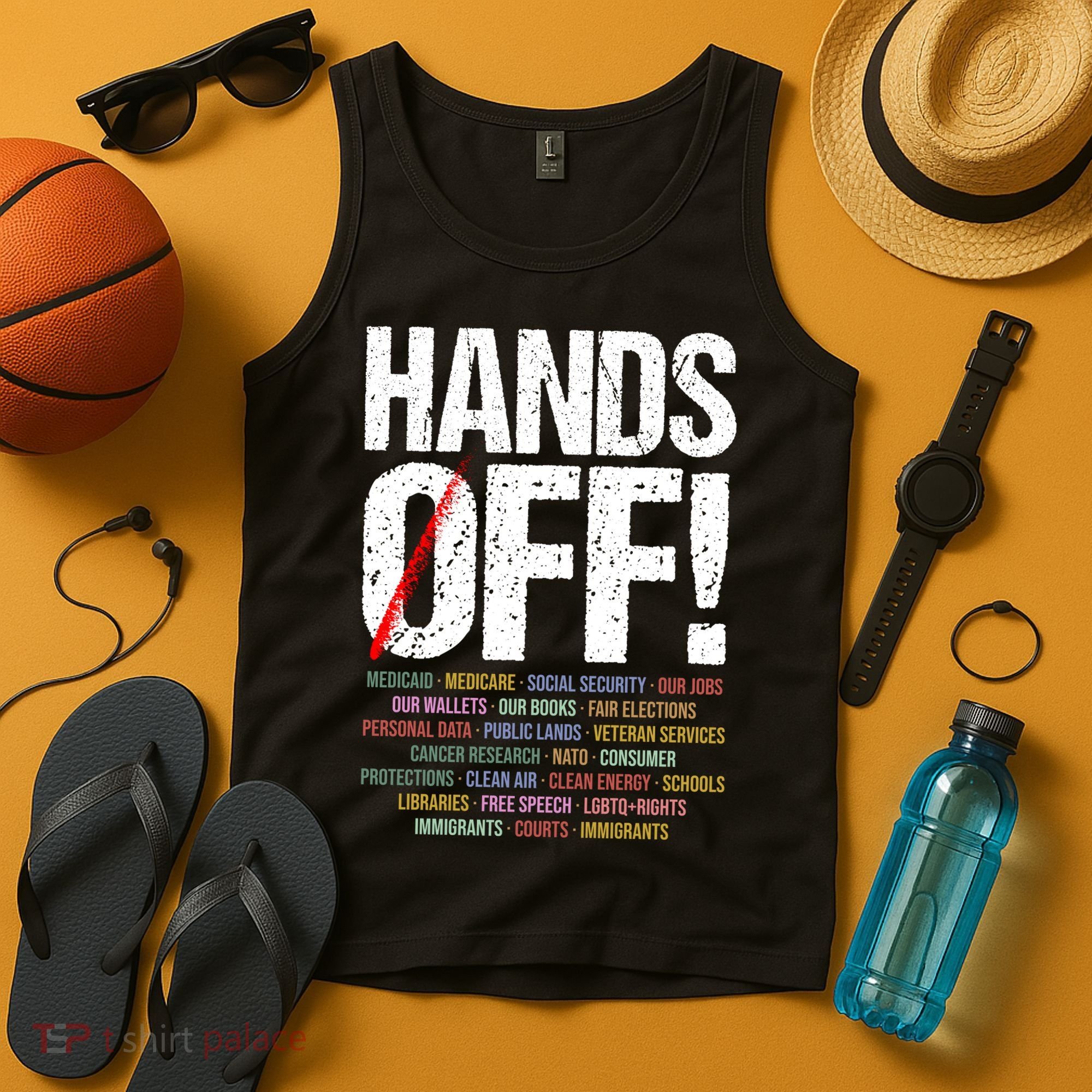 Hands Off Protest Tank Top