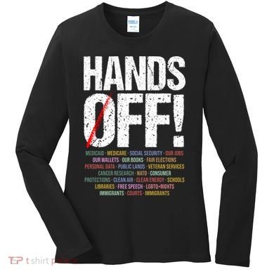 Hands Off Protest Women's Long Sleeve Shirt
