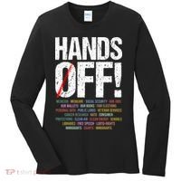 Hands Off Protest Women's Long Sleeve Shirt thumb 0