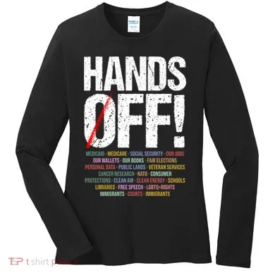Hands Off Protest Women's Long Sleeve Shirt