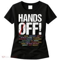 Hands Off Protest Women's T-Shirt thumb 0