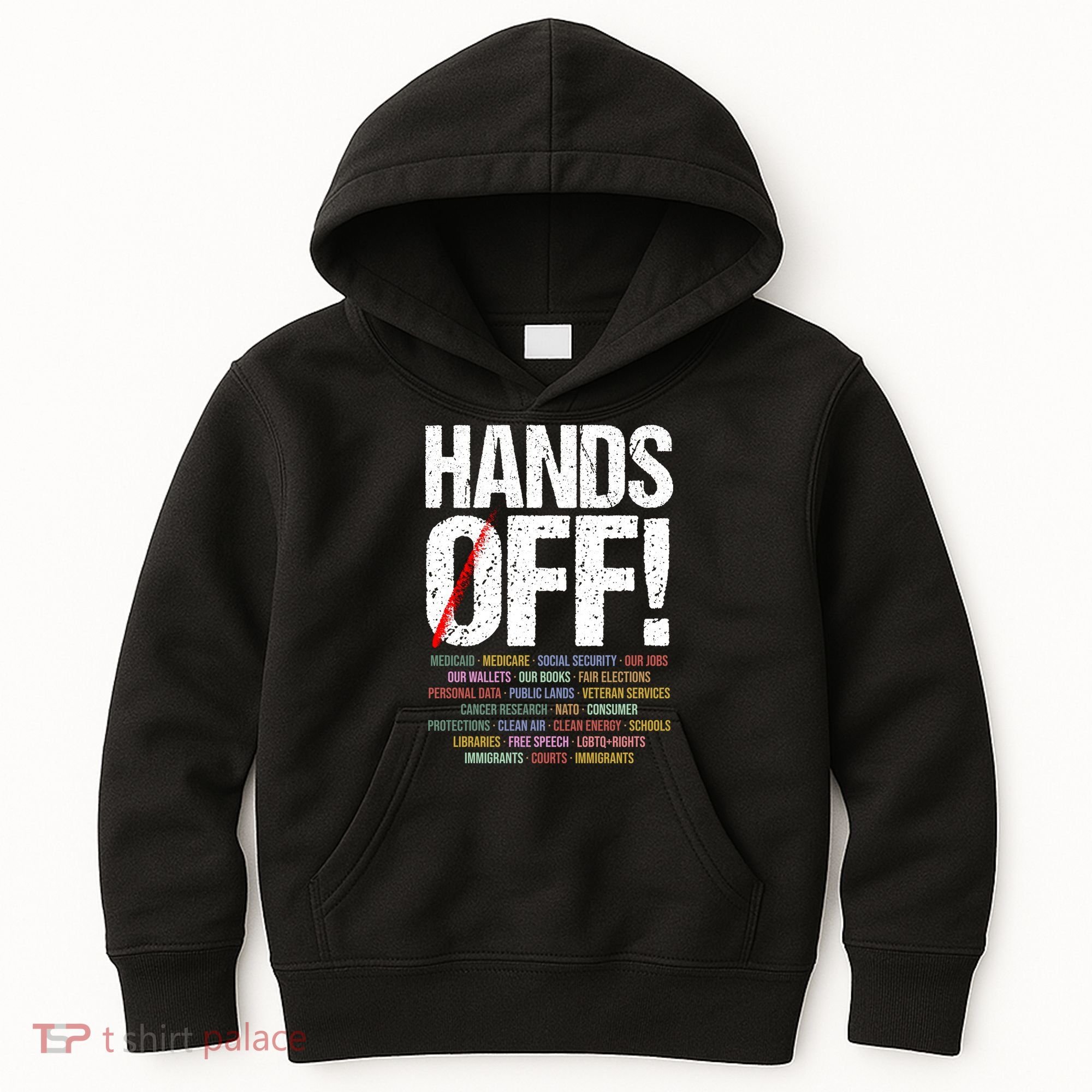 Hands Off Protest Kids Hoodie