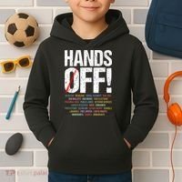 Hands Off Protest Kids Hoodie thumb 2