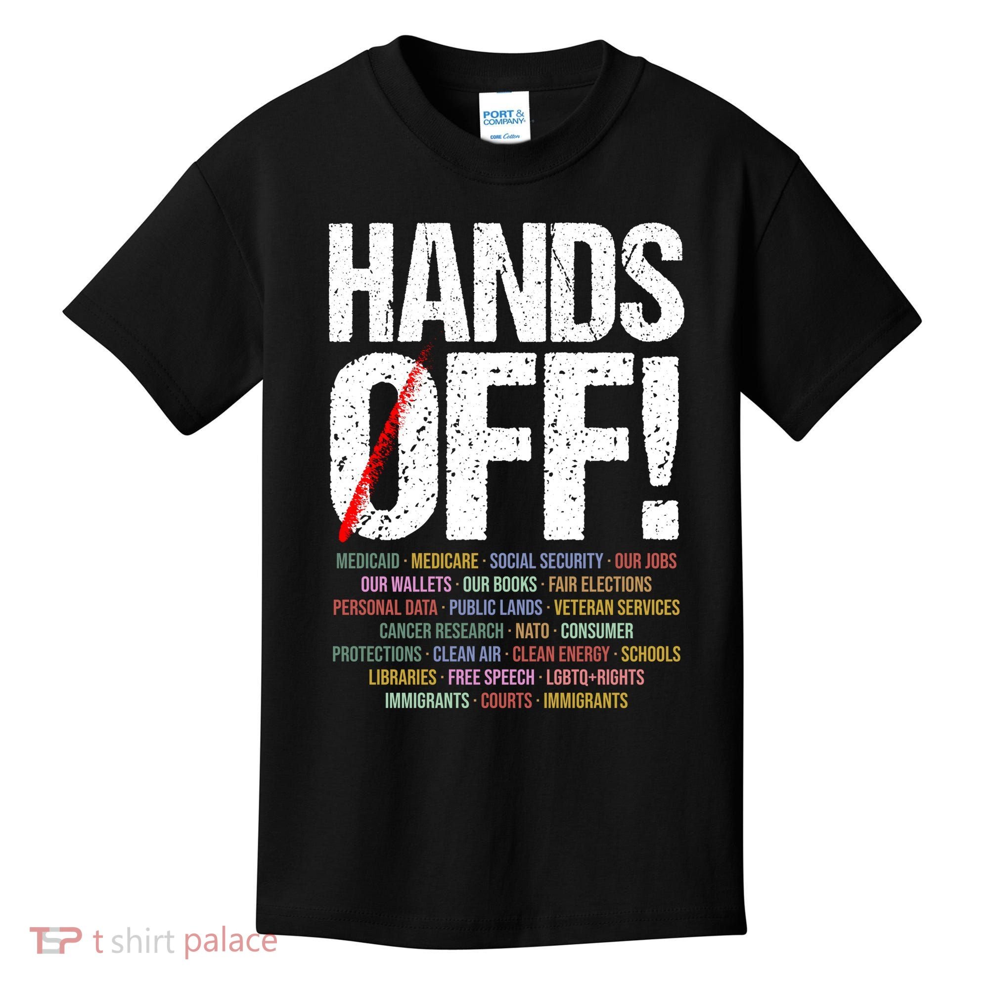 Hands Off Protest Kids T-Shirt