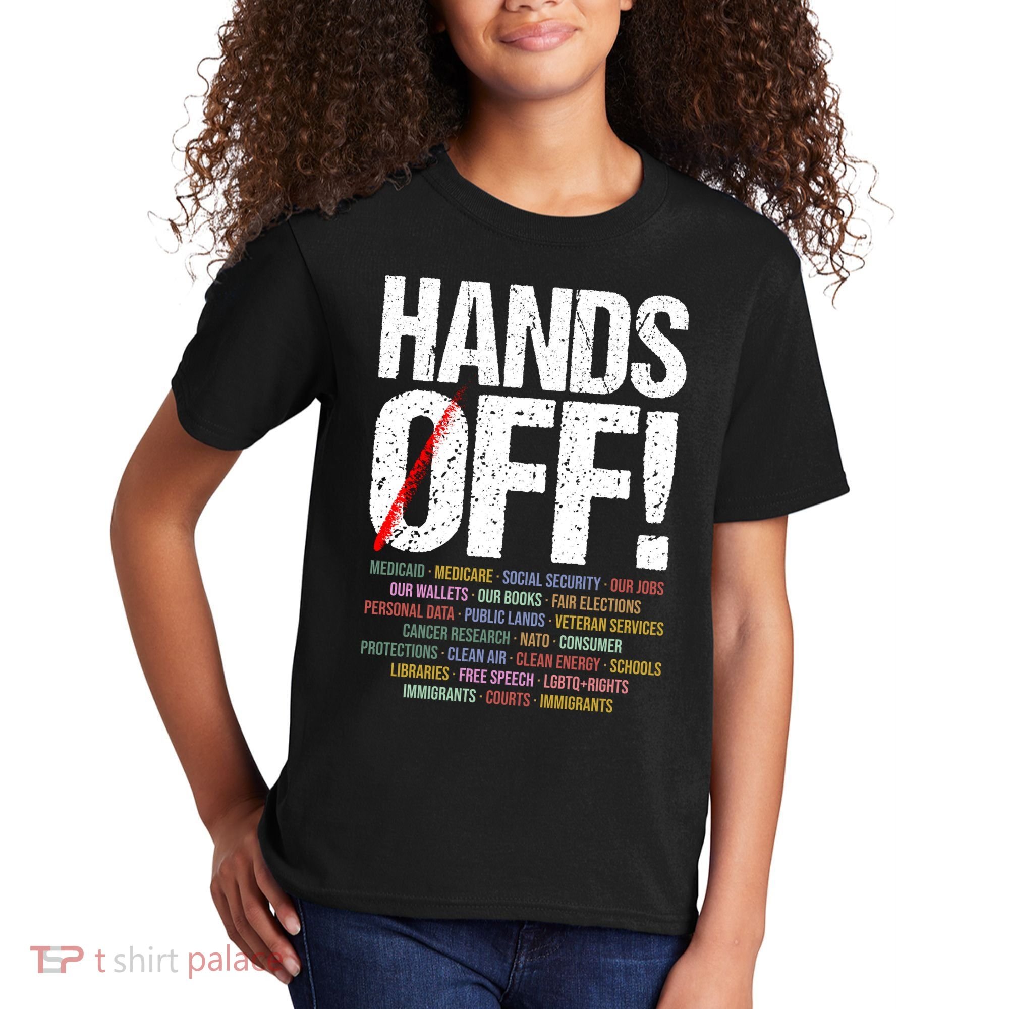 Hands Off Protest Kids T-Shirt