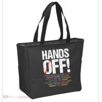 Hands Off Protest Tote Bag thumb 2