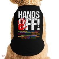 Hands Off Protest Social Security And Medicare Protest Funny Doggie Tank thumb 0