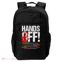Hands Off Protest Social Security And Medicare Protest Funny Backpack thumb 0