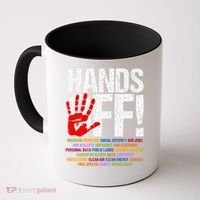 Hands Off Protest Social Security And Medicare Protest Funny Coffee Mug thumb 0