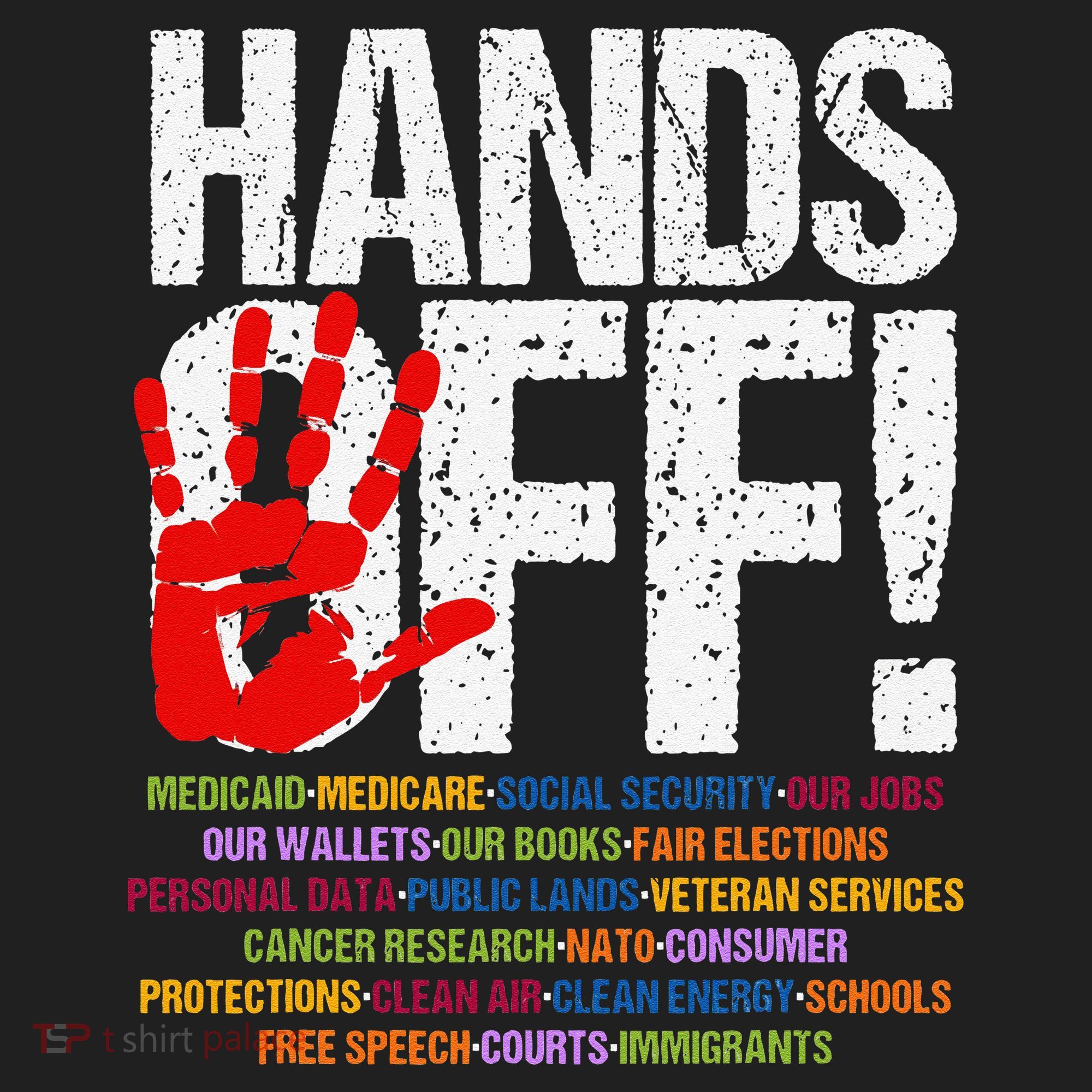 Hands Off Protest Social Security And Medicare Protest Funny Beanie