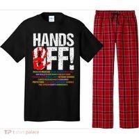 Hands Off Protest Social Security And Medicare Protest Funny Pajama Set thumb 0