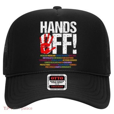 Hands Off Protest Social Security And Medicare Protest Funny Hat