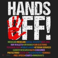 Hands Off Protest Social Security And Medicare Protest Funny Hat thumb 2