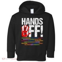 Hands Off Protest Social Security And Medicare Protest Funny Toddler Hoodie thumb 0