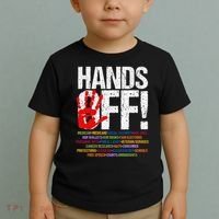 Hands Off Protest Social Security And Medicare Protest Funny Toddler T-Shirt thumb 2