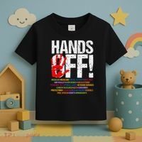 Hands Off Protest Social Security And Medicare Protest Funny Toddler T-Shirt thumb 3