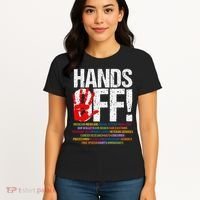 Hands Off Protest Social Security And Medicare Protest Funny Women's T-Shirt thumb 4