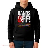 Hands Off Protest Social Security And Medicare Protest Funny Kids Hoodie thumb 4