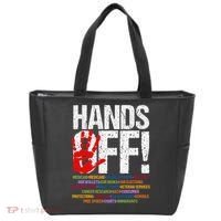 Hands Off Protest Social Security And Medicare Protest Funny Tote Bag thumb 0