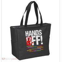 Hands Off Protest Social Security And Medicare Protest Funny Tote Bag thumb 2