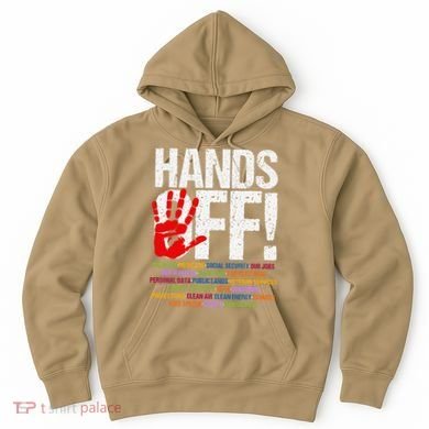 Hands Off Protest Social Security And Medicare Protest Funny Hoodie