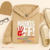 Hands Off Protest Social Security And Medicare Protest Funny Hoodie thumb 4