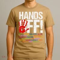 Hands Off Protest Social Security And Medicare Protest Funny T-Shirt thumb 3