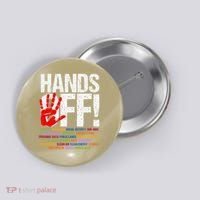 Hands Off Protest Social Security And Medicare Protest Funny Button thumb 0