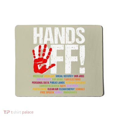 Hands Off Protest Social Security And Medicare Protest Funny Mousepad