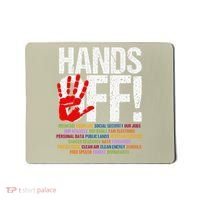 Hands Off Protest Social Security And Medicare Protest Funny Mousepad thumb 0