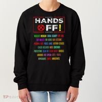 Hands Off Protest Social Security And Medicare Protest Women's Sweatshirt thumb 0