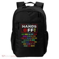 Hands Off Protest Social Security And Medicare Protest Backpack thumb 0