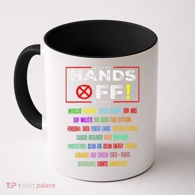 Hands Off Protest Social Security And Medicare Protest Coffee Mug