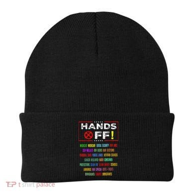 Hands Off Protest Social Security And Medicare Protest Beanie