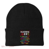 Hands Off Protest Social Security And Medicare Protest Beanie thumb 0