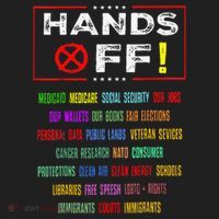 Hands Off Protest Social Security And Medicare Protest Beanie thumb 2