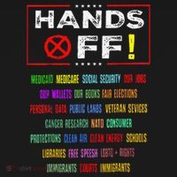 Hands Off Protest Social Security And Medicare Protest Ornament thumb 1