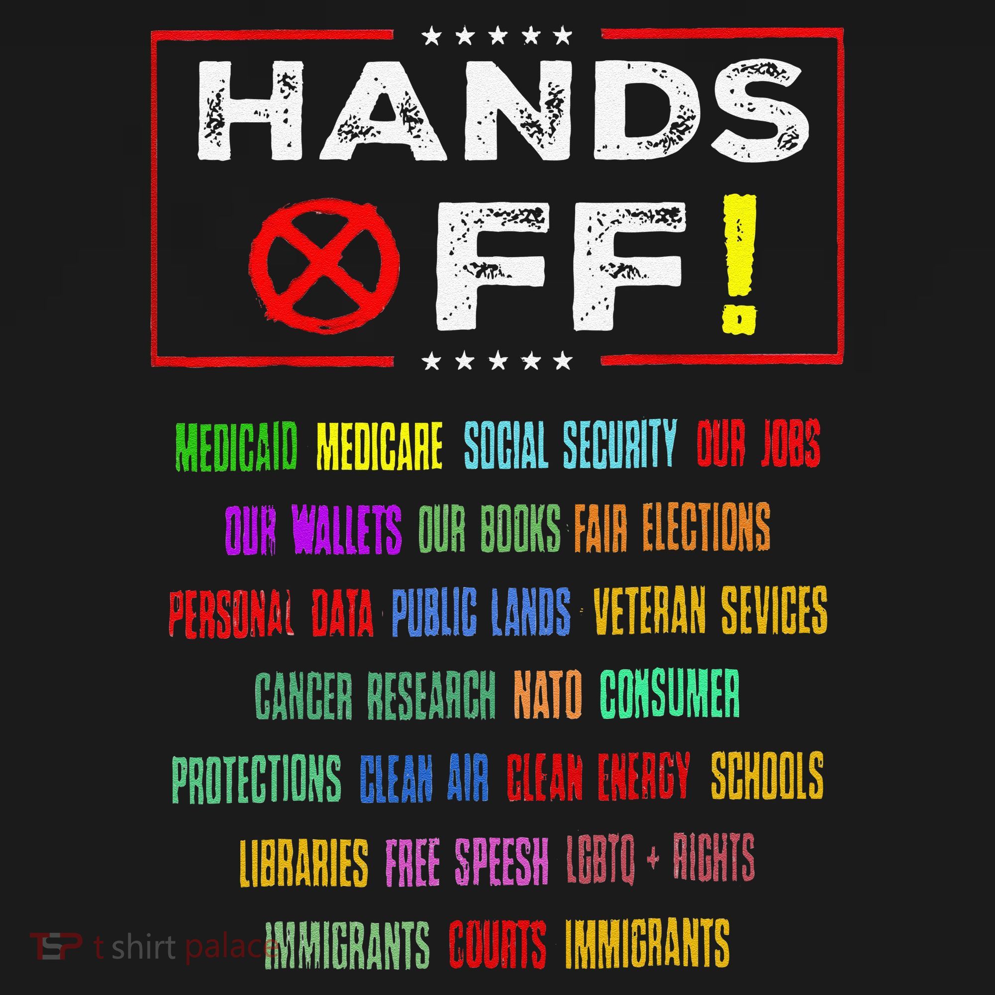 Hands Off Protest Social Security And Medicare Protest Ornament