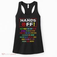 Hands Off Protest Social Security And Medicare Protest Women's Tank Top thumb 0