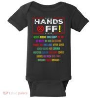 Hands Off Protest Social Security And Medicare Protest Baby Bodysuit thumb 0