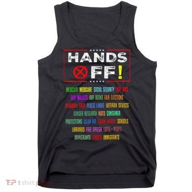 Hands Off Protest Social Security And Medicare Protest Tank Top