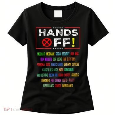 Hands Off Protest Social Security And Medicare Protest Women's T-Shirt