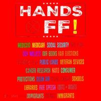 Hands Off Protest Social Security And Medicare Protest Santa Hat thumb 1