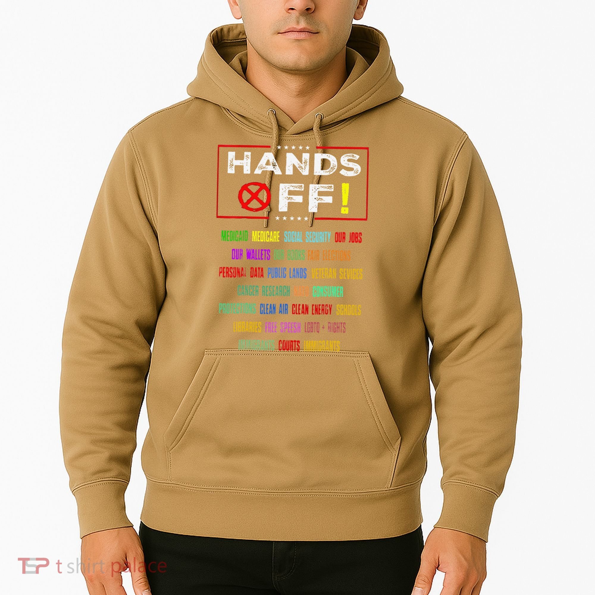 Hands Off Protest Social Security And Medicare Protest Hoodie