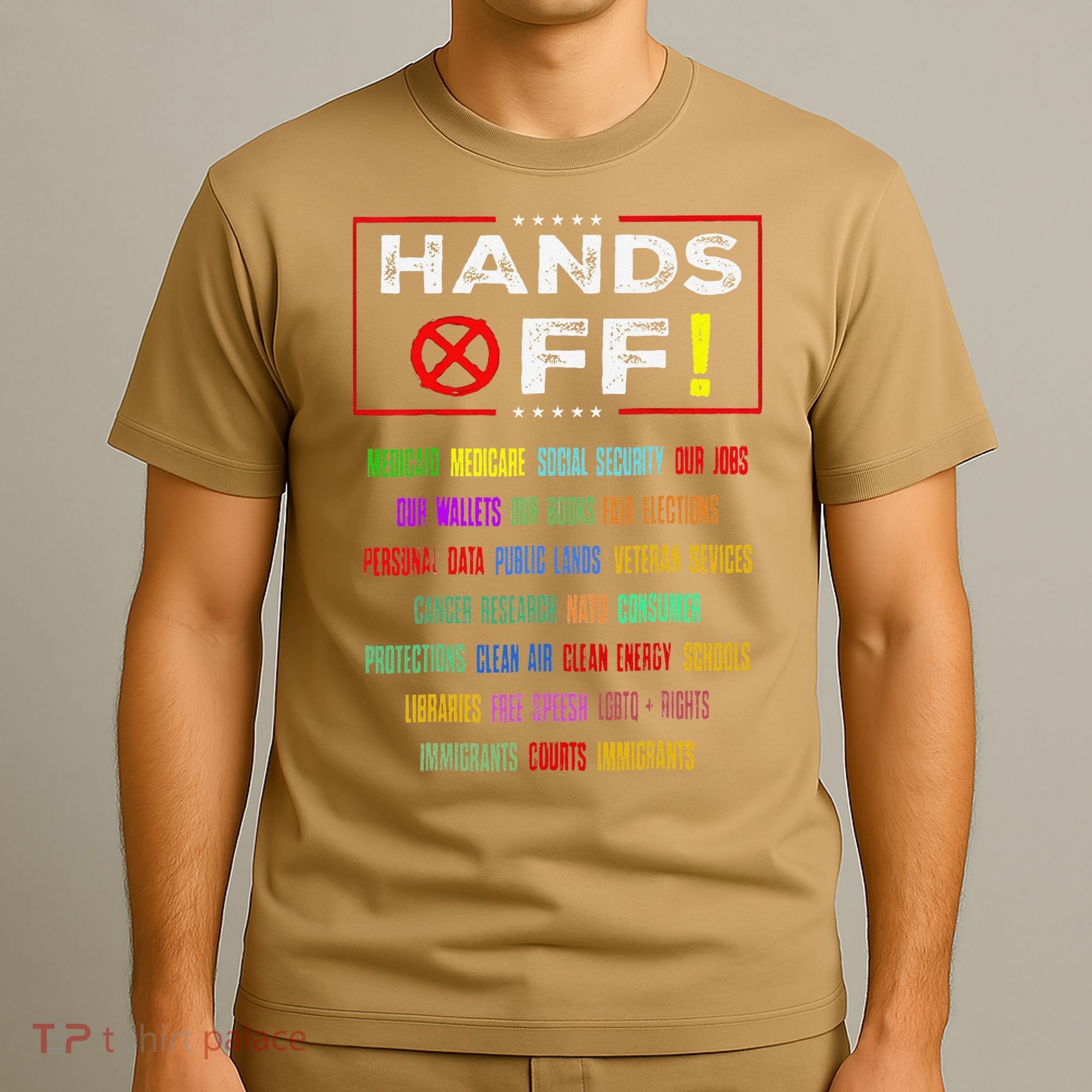Hands Off Protest Social Security And Medicare Protest T-Shirt