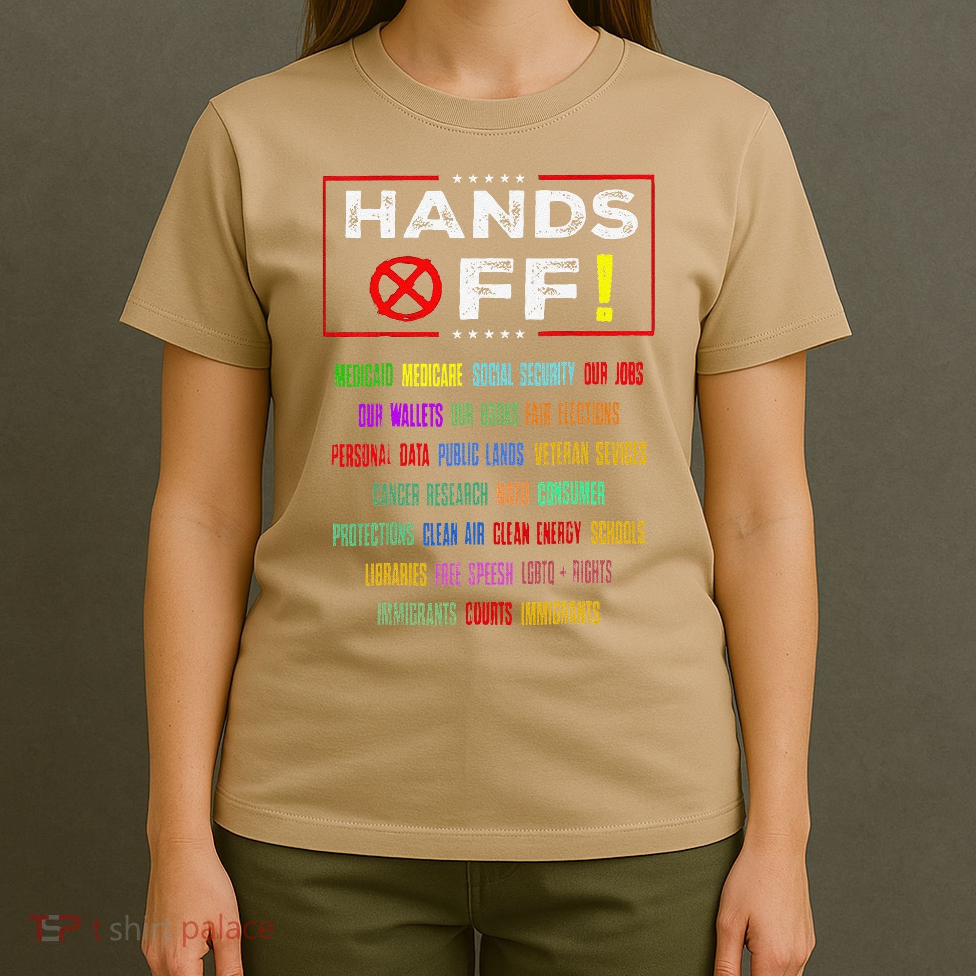 Hands Off Protest Social Security And Medicare Protest T-Shirt