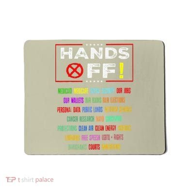 Hands Off Protest Social Security And Medicare Protest Mousepad