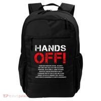 Hands Off Protest Backpack thumb 0
